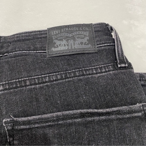 LEVI’S Women’s 721 High Rise Skinny Jeans - distressed black, size W29 L28 - Picture 6 of 12